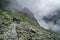 Group of hikers climbing to High Tatras, Slovakia