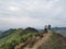 A group of hikers at Sosodikon Hill Kudasang Sabah.Kundasang a highland in Borneo is popular destination among tourist.
