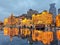 Group of historical buildings on the Bund in Huangpu District, Shanghai, China