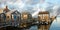 Group of Homes over the Water in Nantucket, U.S.A.