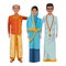 Group of indian people avatar