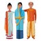 Group of indian people avatar