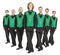 Group of irish dancer isolated