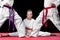 Group kids Karate martial Arts