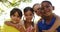 Group of kids standing together with arms around