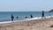 Group of kids swimming on the Mediterranean sea