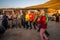 Group of Kurdish people dancing near Takht-e Soleyman in West Azerbaijan Province, Iran