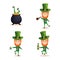 Group of leprechauns saint patrick characters