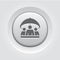Group Life Insurance Icon. Grey Button Design