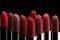 A group of lipsticks of different colors