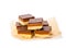 Group of luxury millionaires shortbread isolated