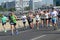 A group of marathon competitors during the 35 th Belgrade Marathon on May 15, 2022 iin Belgrade,