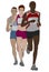 Group of marathon runners illustration