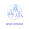 Group mentoring concept icon