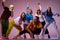 Group of modern hip hop dancers