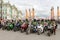 A group of motorcyclists providing safety on speed bikes