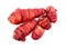 Group of new zealand pink oca yams studio isolated