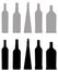 Group objects - bottle silhouette