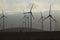 Group of old wind turbines, Spain