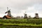 Group of old windmills ,Zaan Schan, Netherlands