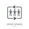 group opinion icon. Trendy group opinion logo concept on white b