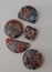 GROUP OF ORGONITES FOR USE AS PENDANTS