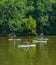 Group of Paddle Boaters on the James River