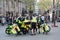 Group of paramedics on motorcycles
