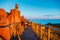 A group of people admires the beautiful sunset, Pico de Arieiro