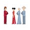 group of people chinese avatar character