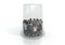 A group of people are covered with a transparent plastic cup. Environmental pollution by toxic waste. Conceptual creative