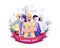 A Group Of People Of Different Professions. Businessman, Chef, Policewoman, construction workers. Labour Day On 1 May. vector