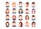 Group of people diversity avatar vector, Characters design icon flat style