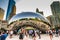 Group of people enjoying view of Chicago Bean