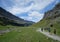 Group of people in the hiking trail of Ordesa y Monte Perdido, in Huesca, Spain