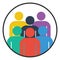 Group people icon teamwork vector illustration