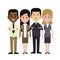 Group people multi-ethnic business work