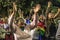 A group of people participates in a demonstration against President-elect Jair Bolsonaro. Hundreds of Brazilians, mostly students