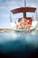 Group of people sailing on yacht and enjoying. Vacation, travel, sea, friendship and people concept