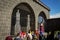 Group of people visiting the Tomb of 27 Companions of the Prophet Sulaiman in Diyarbakir