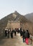 A group of people walking along BaDaling section of the great wall Beijing