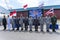 Group photo of the Royal Thai Navy and Indonesian Navy officers on the 20th Sea Garuda  2019 Exercise opening ceremony