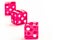Group of pink dices