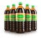 Group of plastic bottles with pumpkin seed oil