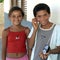 Group portrait of teens, Conde, Brazil