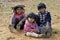 Group portrait of young Bolivian children, Bolivia