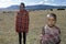 Group portrait of young Maasai herdsmen, Kenya