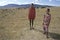 Group portrait of young Maasai herdsmen, Kenya