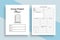 Group project notebook KDP interior. Group information and school project tracker template. KDP interior journal. Student`s group
