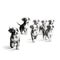 Group of Puppies Isolated Graphic